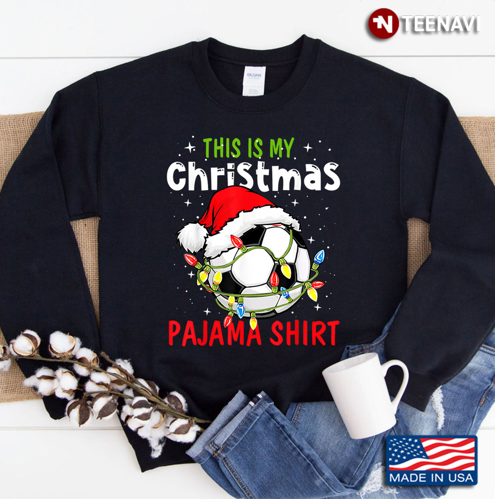 Funny Ugly Christmas Soccer Pajamas Sweat Sweater Women Kids Men Sweatshirt
