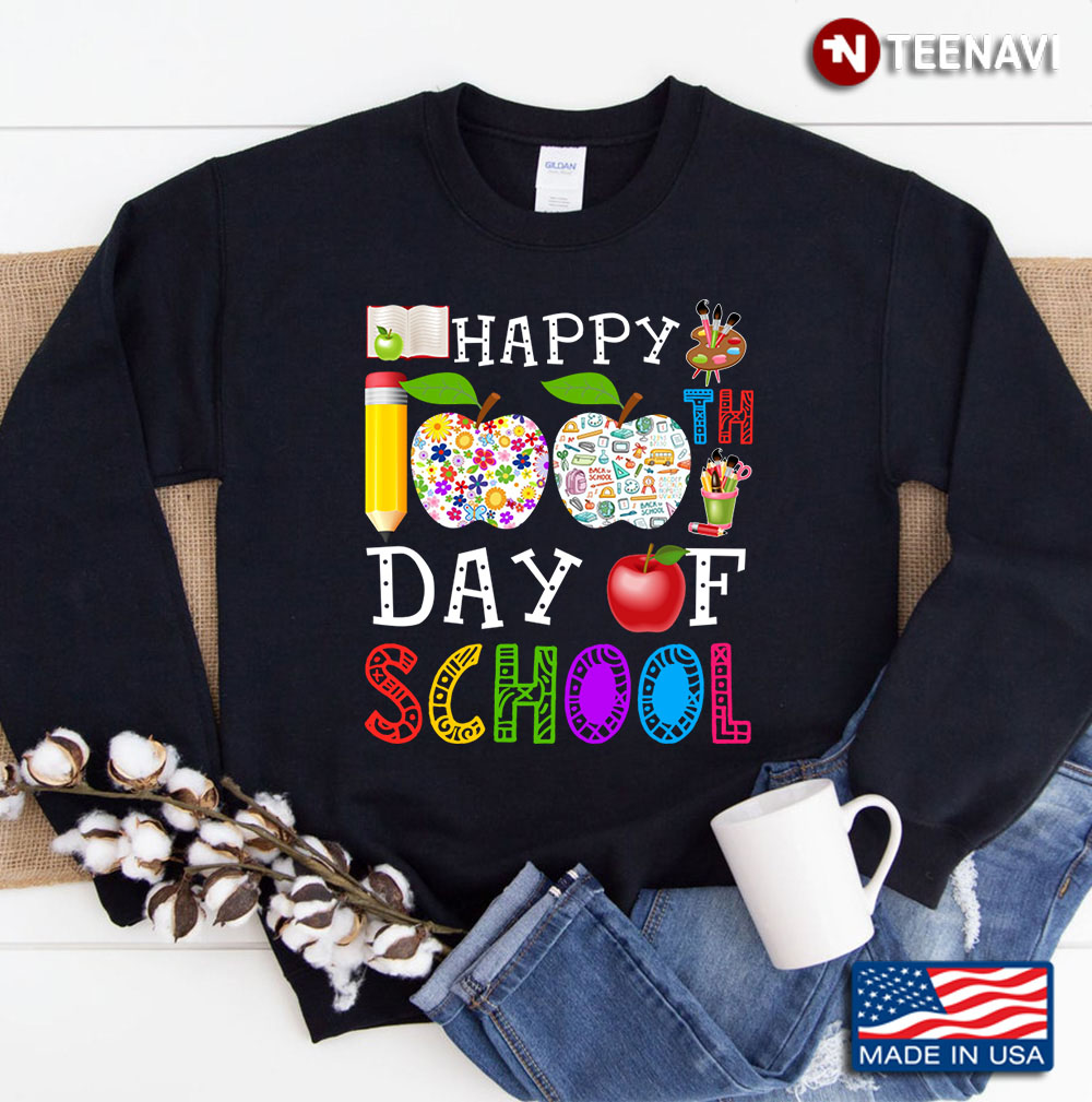 Happy 100th Day Of School Cute Student Gifts Sweatshirt