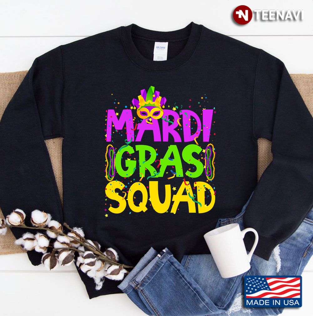 Mardi Gras Squad Sweatshirt