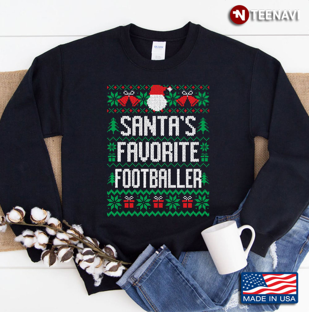 Santa's Favorite Footballer Sweatshirt