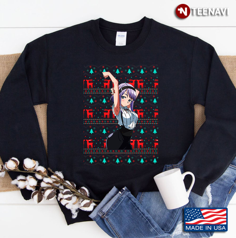 Ugly Christmas Sweater Anime Gift Sweatshirt