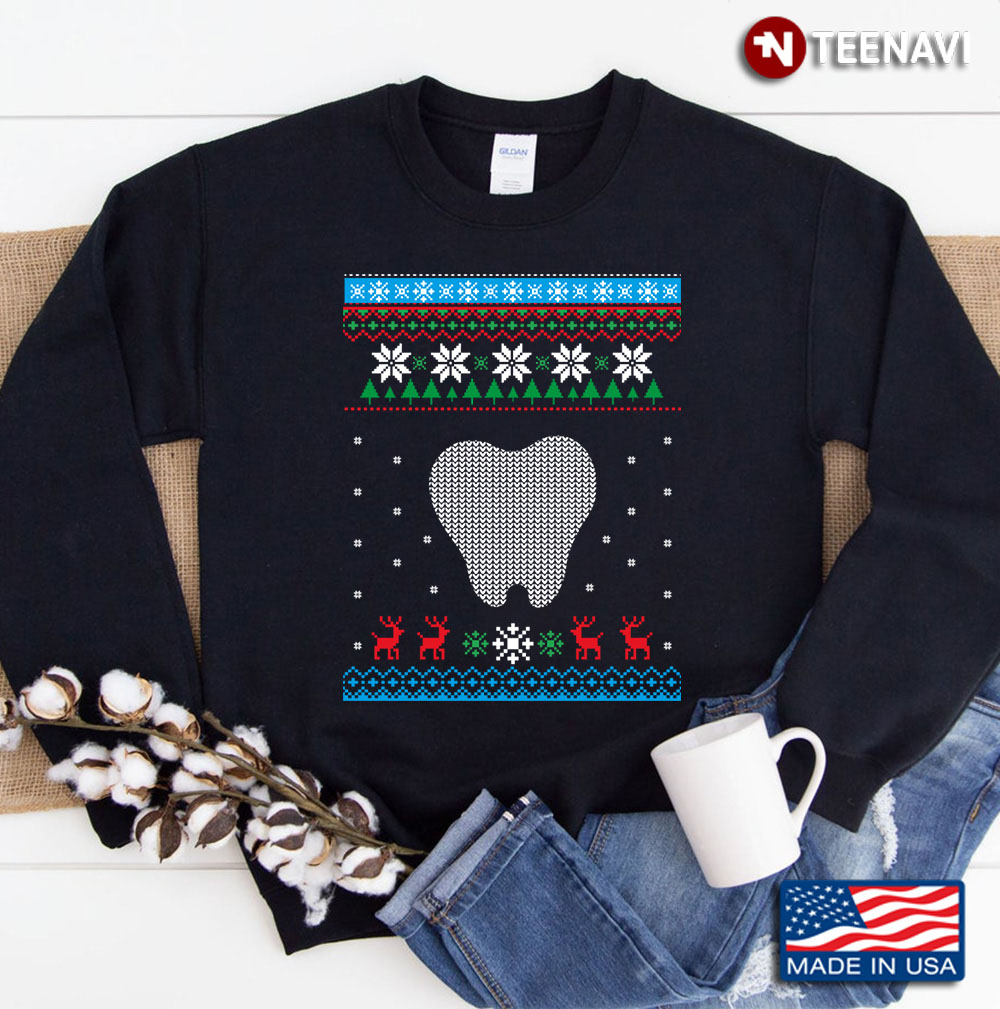 Christmas Knit Dentist Sweatshirt