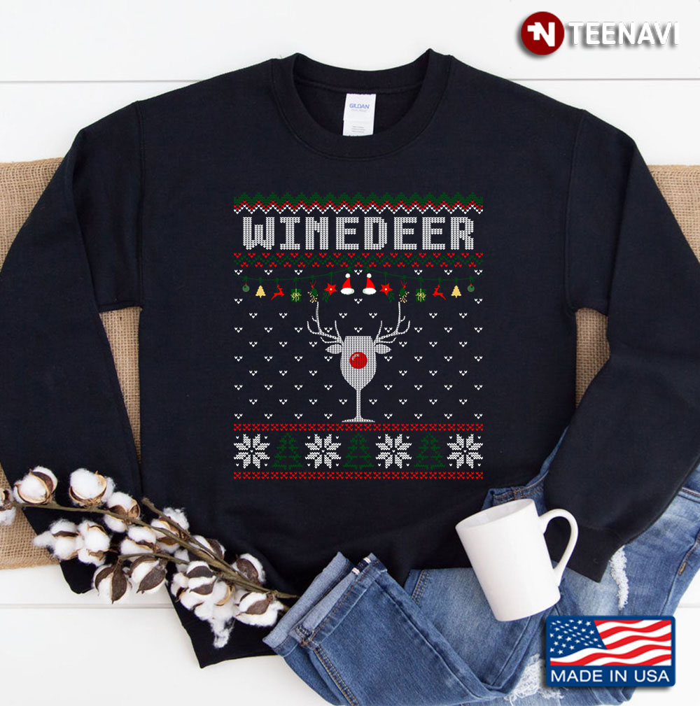 Christmas Winedeer Sweatshirt