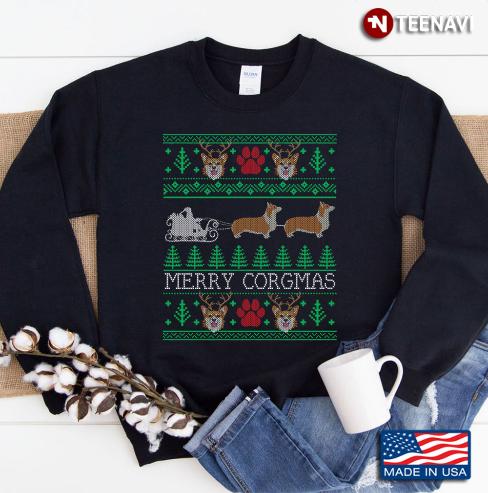 Corgi Dog Lover Owner Corgi Ugly Christmas Sweatshirt