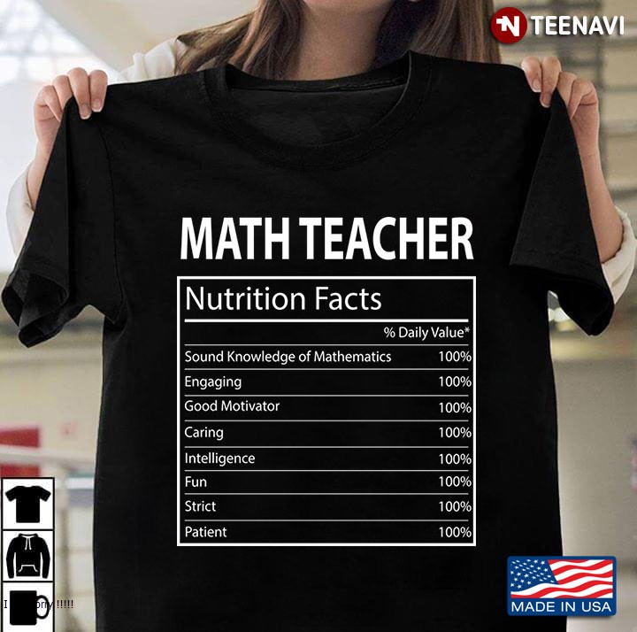 Funny Math Teacher Nutrition Thanksgiving Costume Gift