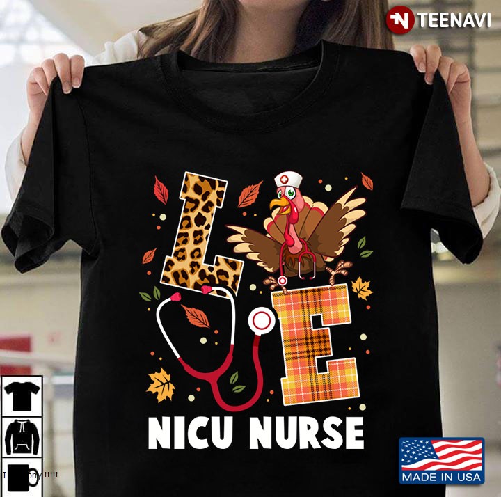 Love Nicu Nurse Thanksgiving Fall Turkey Nursing Costume