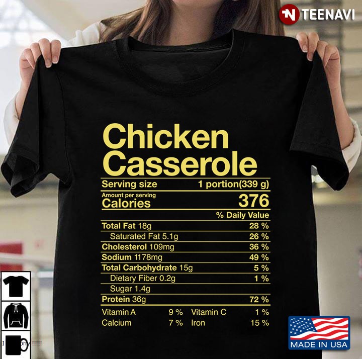 Chicken Casserole Nutritional Facts Thanksgiving Turkey Day