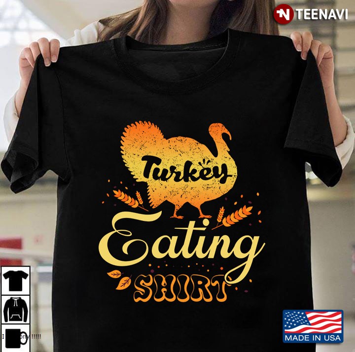 Turkey Eating Thanksgiving Celebrating Thanksgiving Holiday