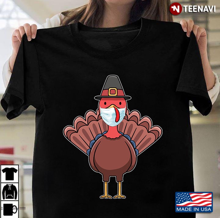 Turkey Face Mask Happy Thanksgiving