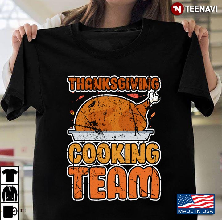 Vintage Thanksgiving Cooking Team