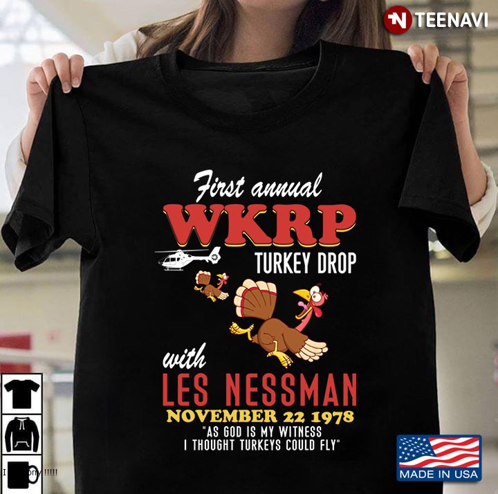 First Wkrp Turkey Drop With Les Nessman November 22 1978