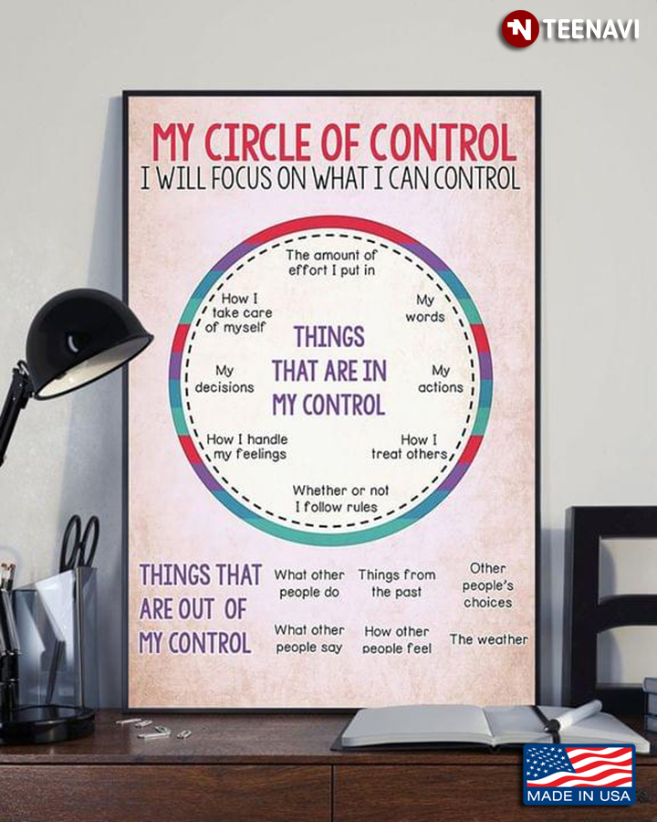 My Circle Of Control I Will Focus On What I Can Control