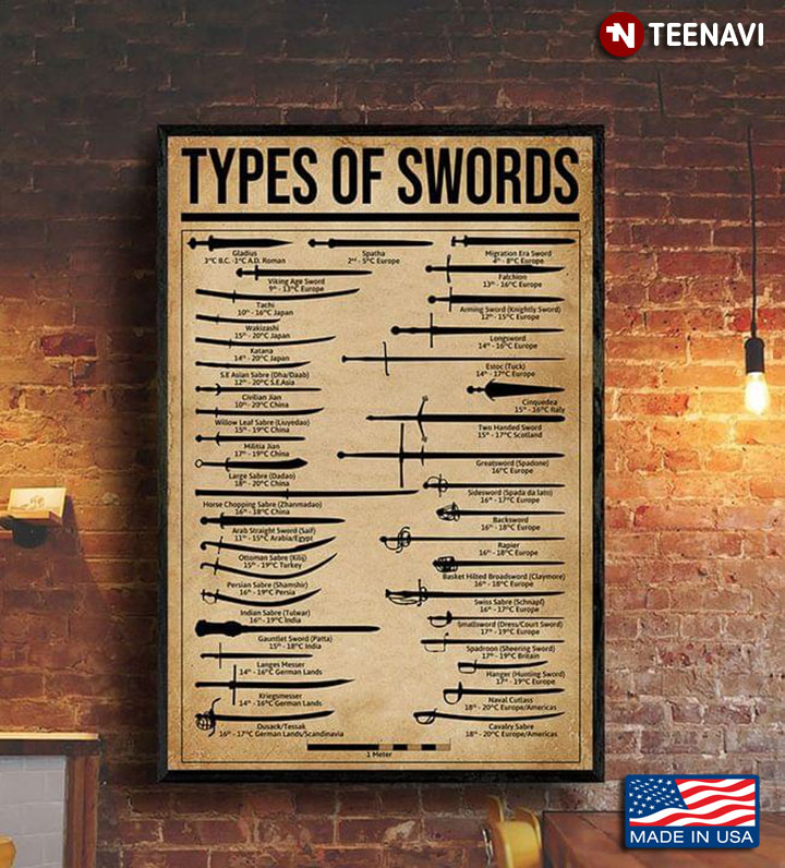 Vintage Types Of Swords