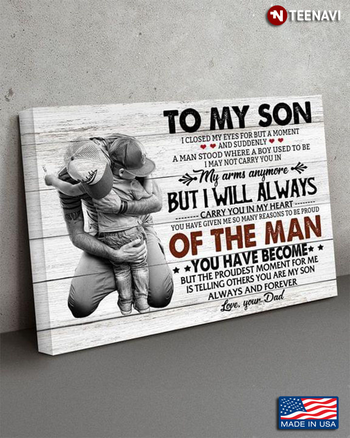Vintage Baseball Player Dad & Son To My Son I Closed My Eyes For A Moment
