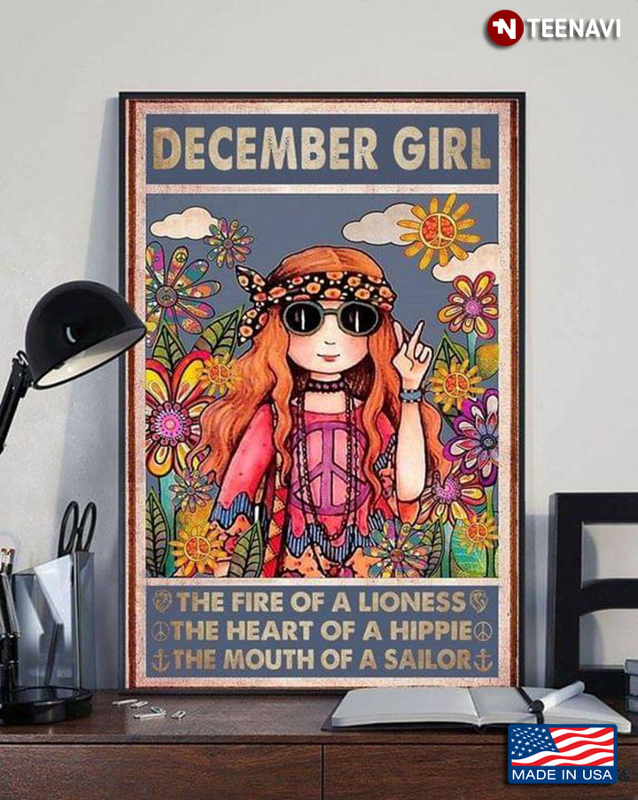 Vintage Hippie Peace Girl December Girl The Fire Of A Lioness The Heart Of A Hippie