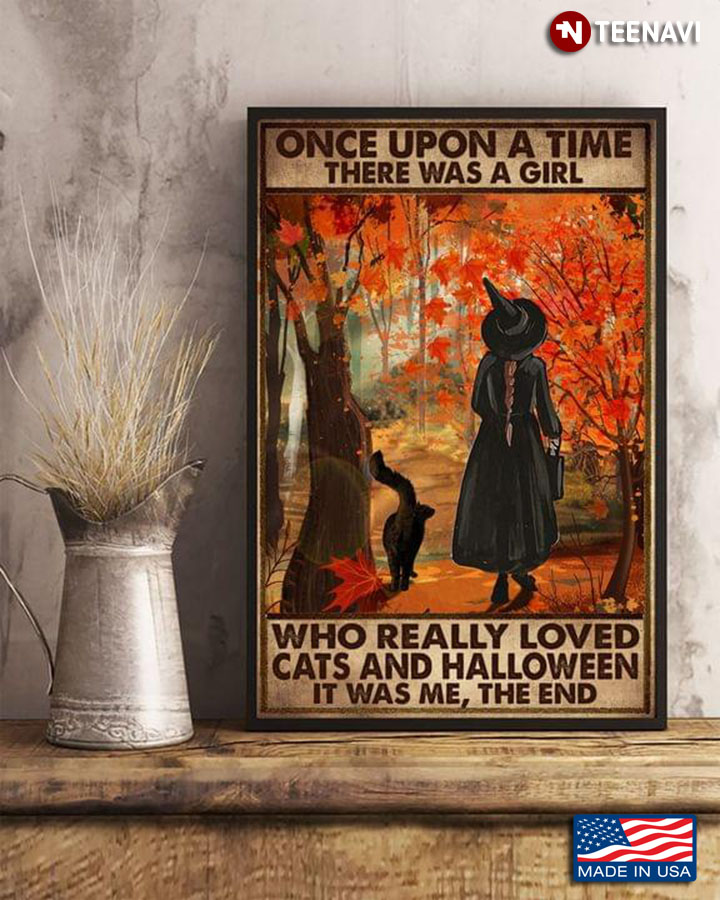 Vintage Orange Tree Once Upon A Time There Was A Girl Who Really Loved Cats And Halloween It Was Me, The End