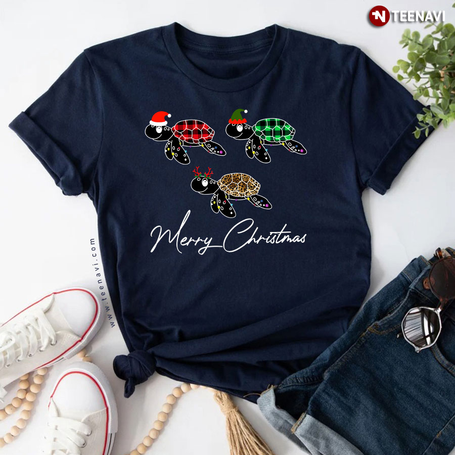 Turtles Merry Christmas T-Shirt - Unisex Tee