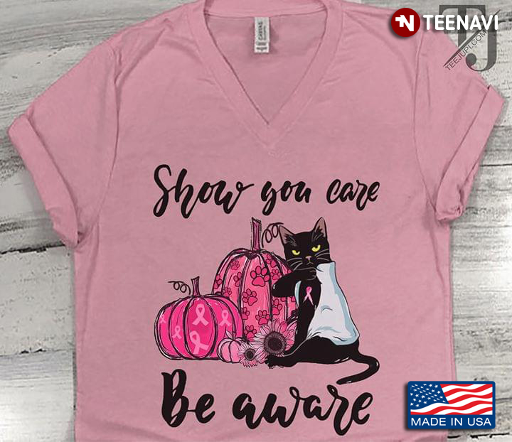Pumpkin Cat Tattoo Show You Care Be Aware Breast Cancer Awareness