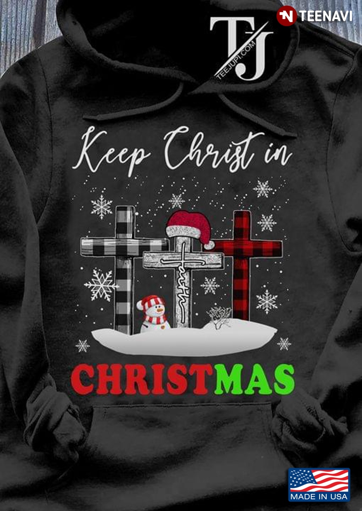 Christian Cross Keep Christ In Christmas