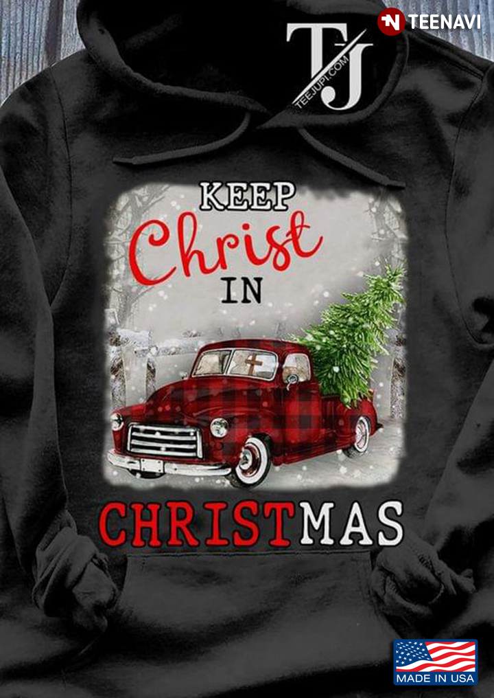 Christmas  Tree Car Keep Christ In Christmas