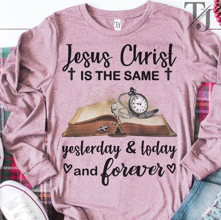 Jesus Christ Is The Same Yesterday And Today And Forever Book And Clock