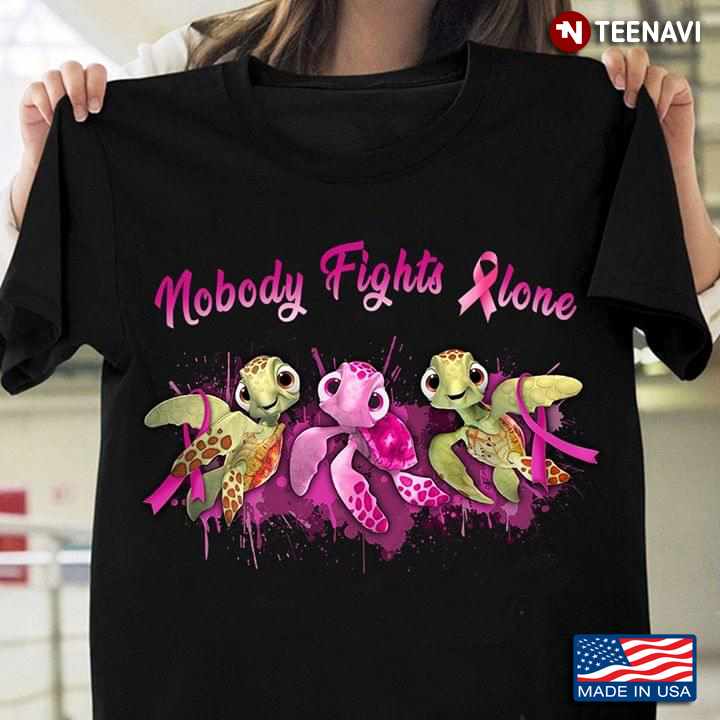 Turtles Nobody Fights Alone Breast Cancer Awareness
