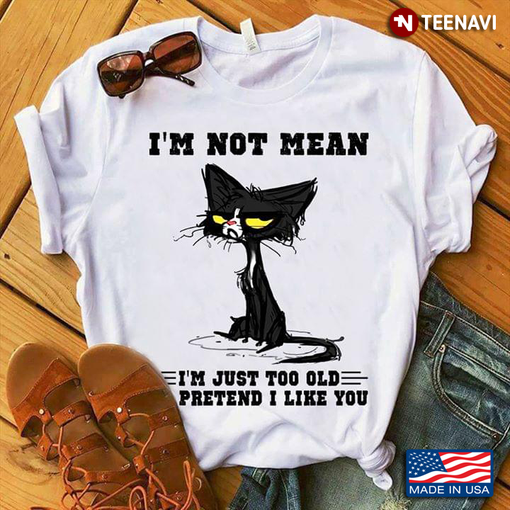Grumpy Cat I'm Not Mean I'm Just Too Old Pretend I Like You