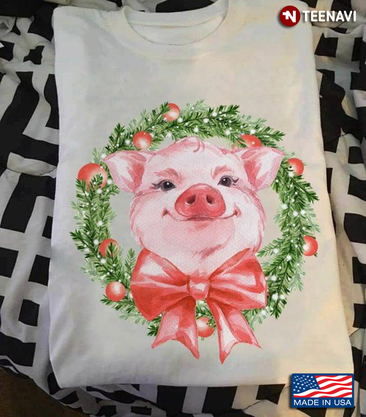 Pig Christmas Wreath