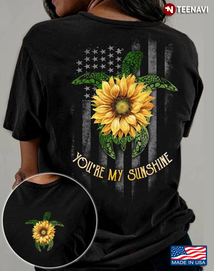 Turtle You're My Sunshine Sunflower