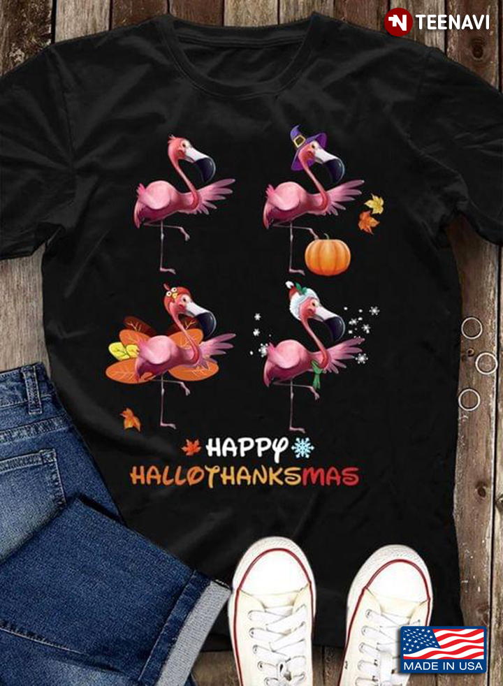 Flamingo Happy HalloThanksMas