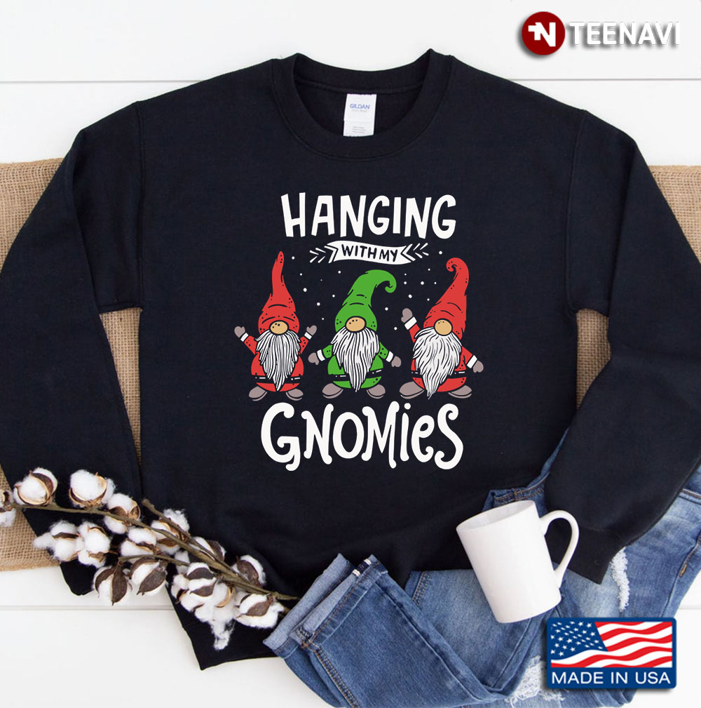 Funny Snowy Gnome Christmas Sweatshirt