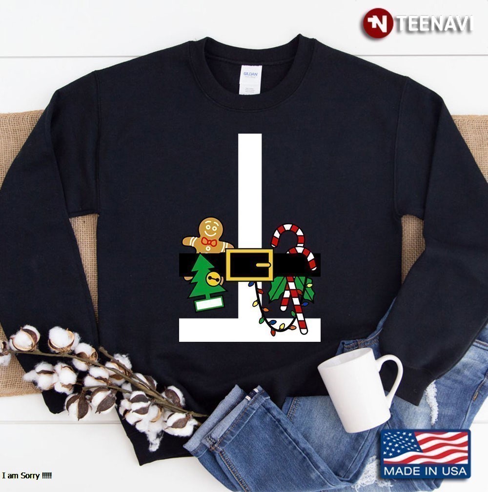 Christmas Santa Suit Costume Design Sweatshirt