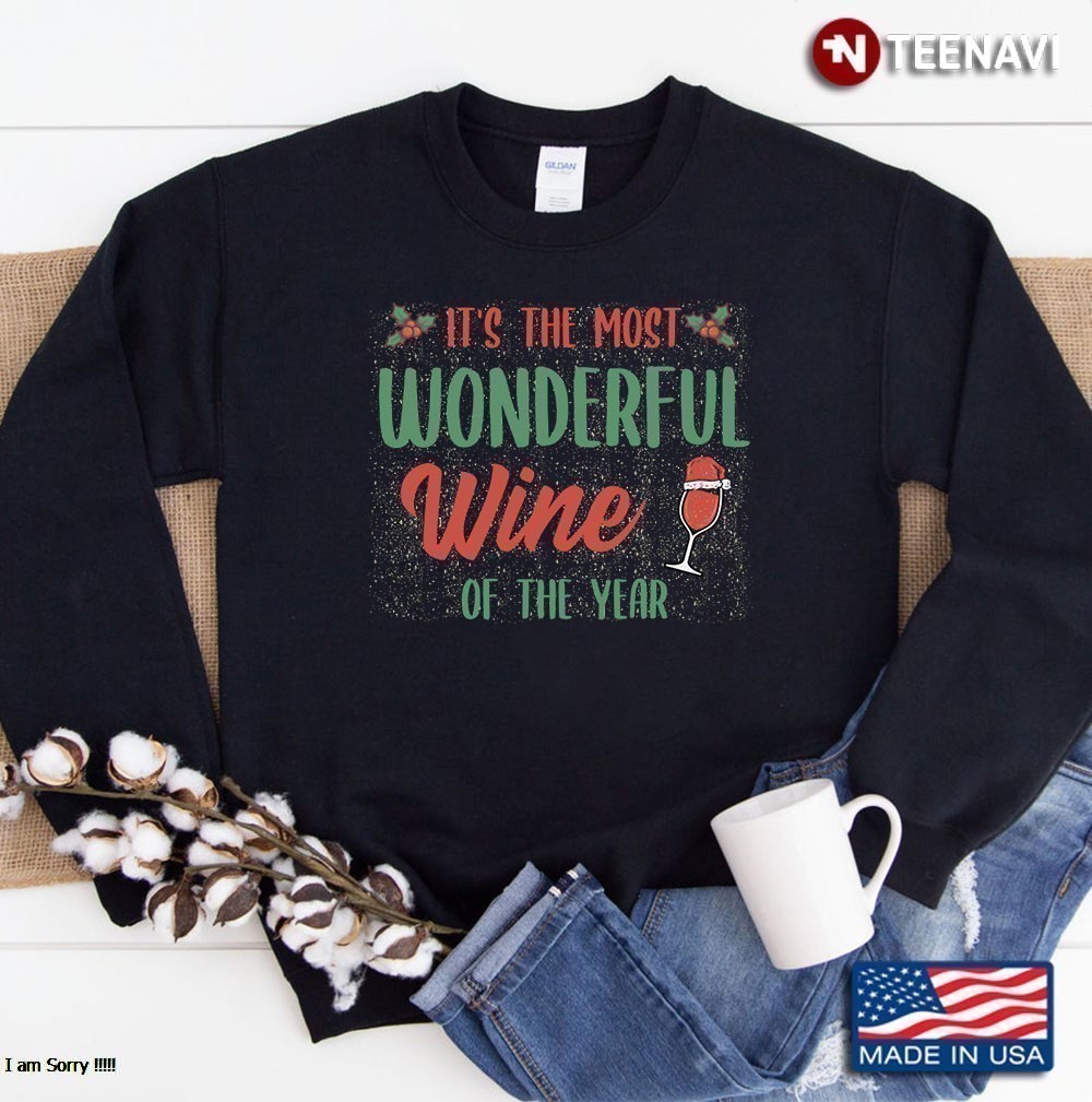 Christmas Wine Lover Gifts Xmas Wine Quotes Sweatshirt
