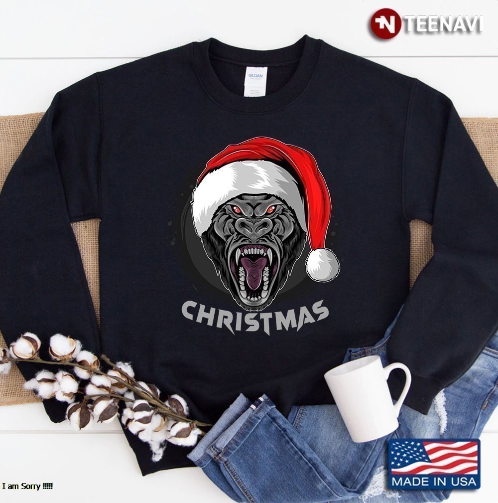 Christmas Gorilla Sweatshirt