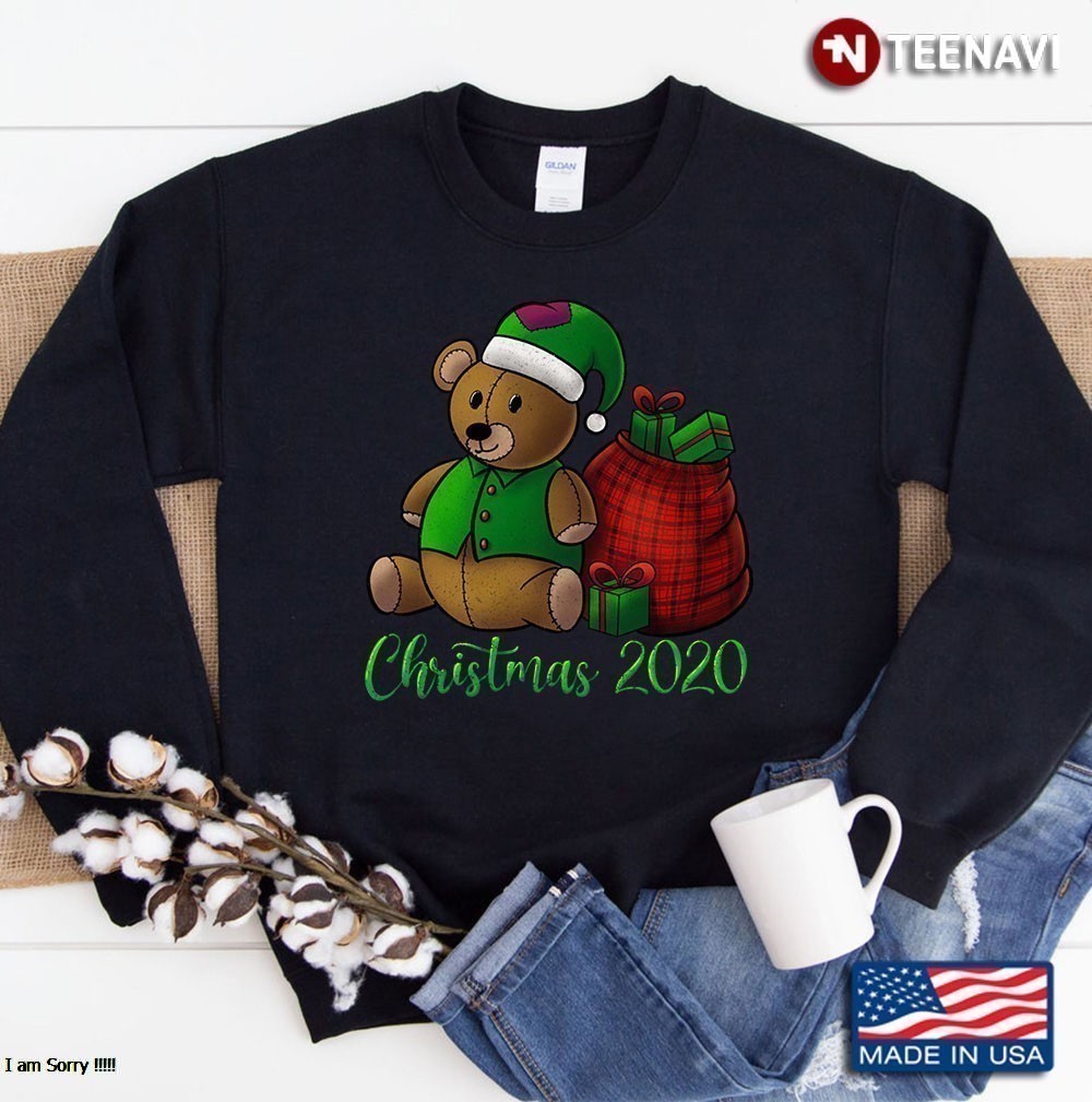 Christmas Bear With Gifts Sweatshirt