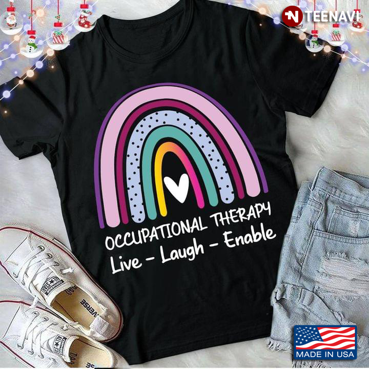 Occupational Therapy Live Laugh Enable Rainbow