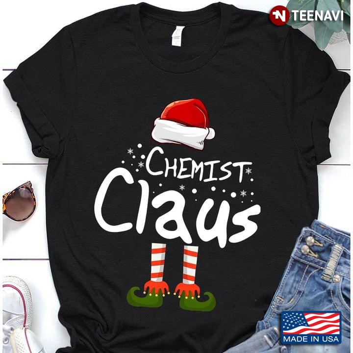 Chemist Claus Green Red Jester Pixie Boots And Christmas Hat