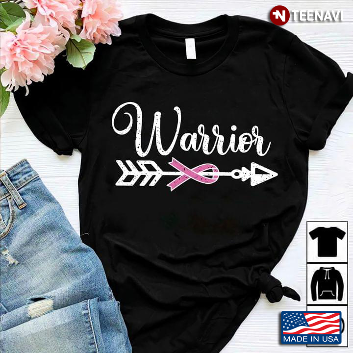 Warrior Arrow And Breast Cancer Awareness Ribbon