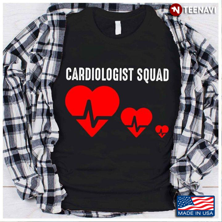 Cardiologist Squad Three Heart With Hearbeat