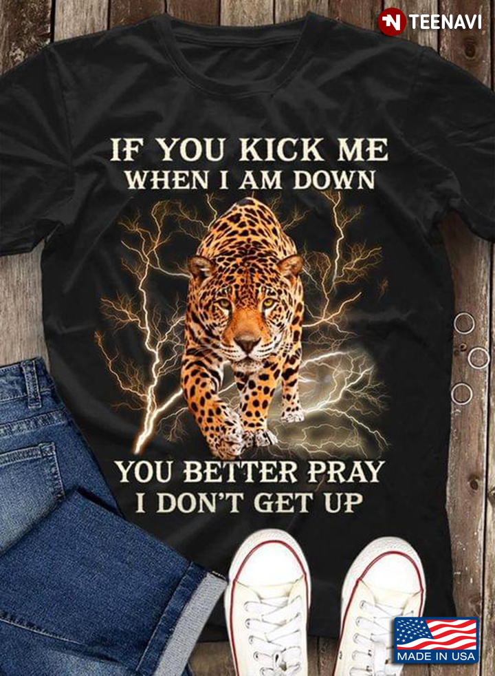 If You Kick Me When I Am Down You Better Pray I Don't Get Up Leopard