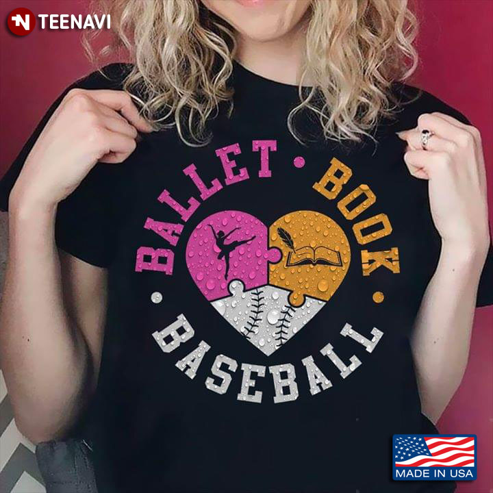Ballet Book Baseball T-Shirt