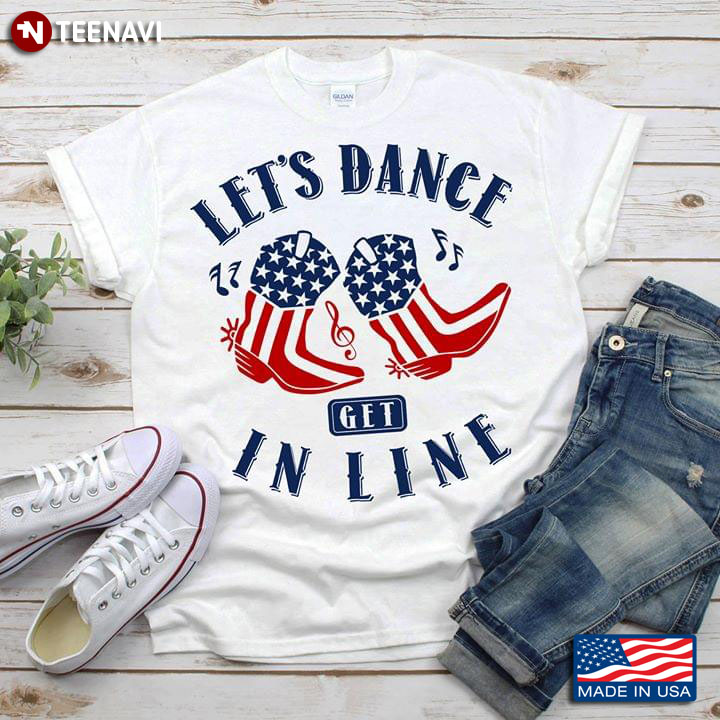 Let's Dance Get In Line Boots With American Flag