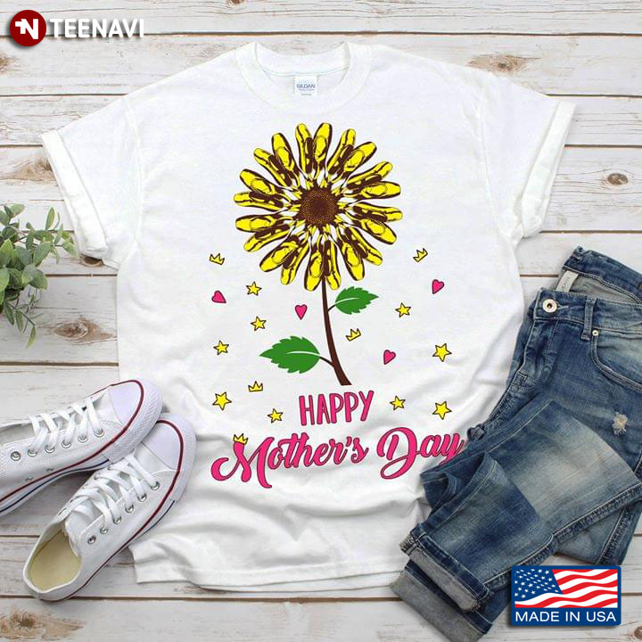 Happy Mother's Day Sunflower With Pointe Shoes Ballet T-Shirt