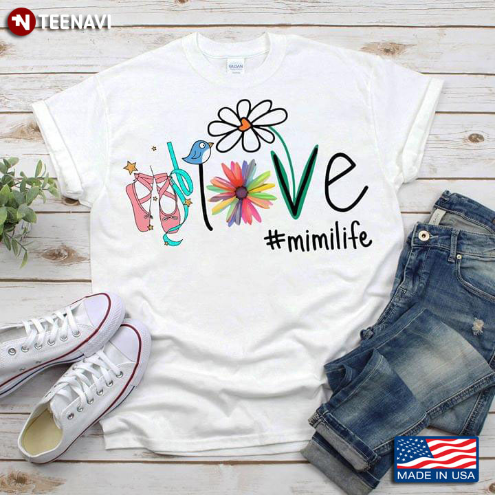 Love Minilife Pointe Shoes And Flowers Ballet T-Shirt