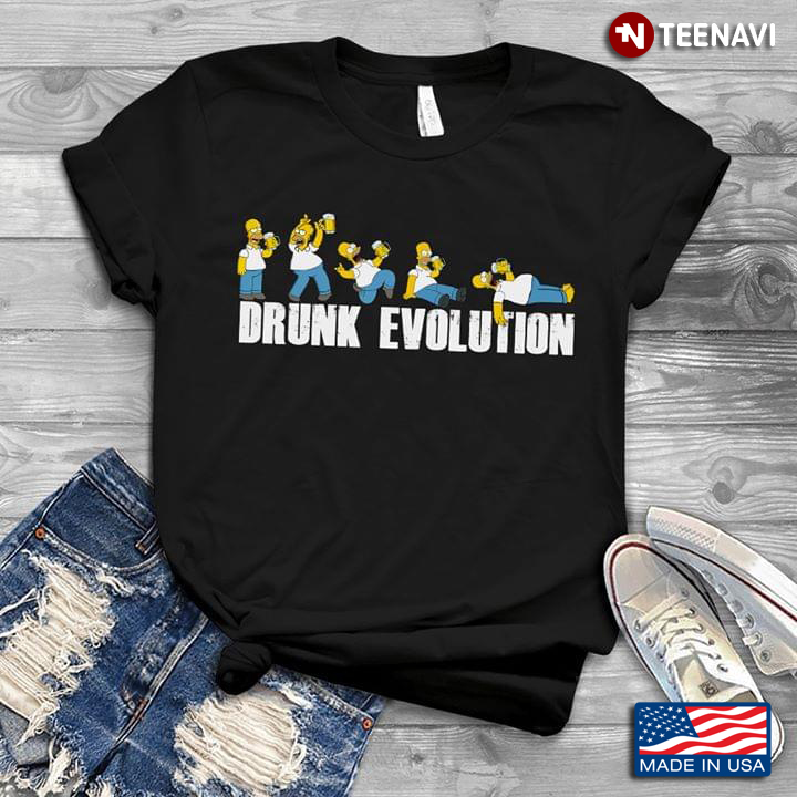 Drunk Evolution Homer Simpson With Beer