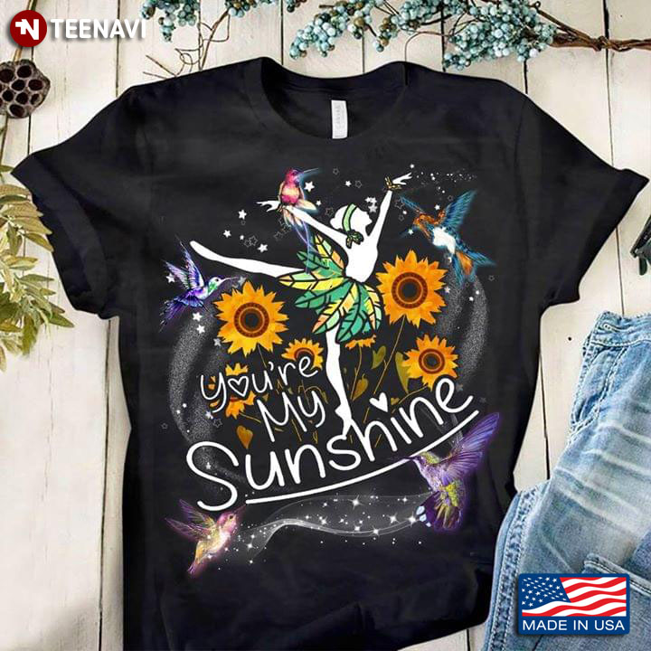 You're My Sunshine Ballerina With Birds And Sunflowers