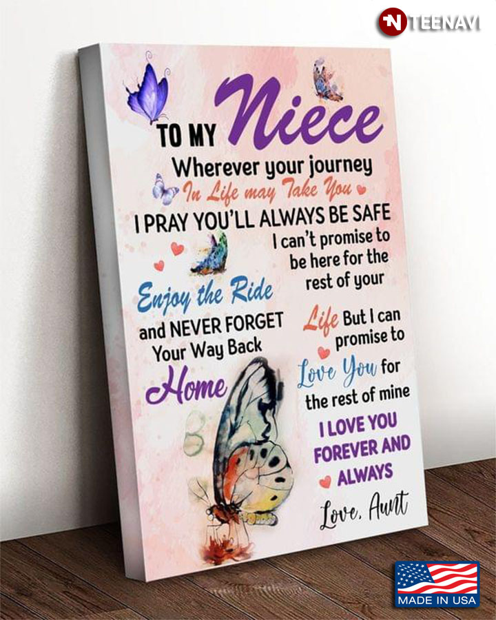Vintage Niece & Aunt Butterflies To My Niece Wherever Your Journey In Life May Take You