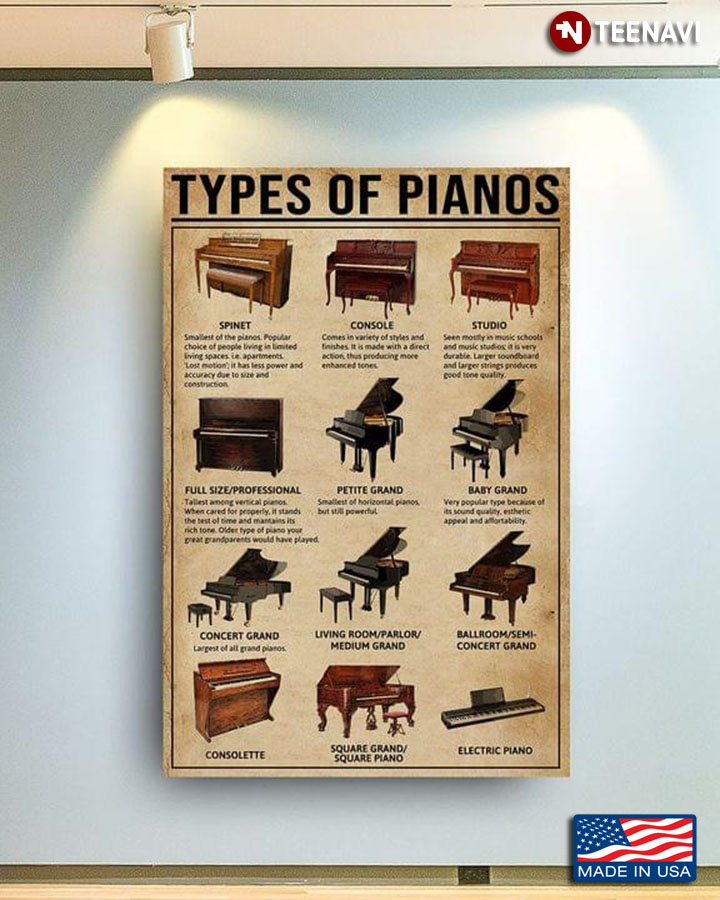 Vintage Types Of Pianos