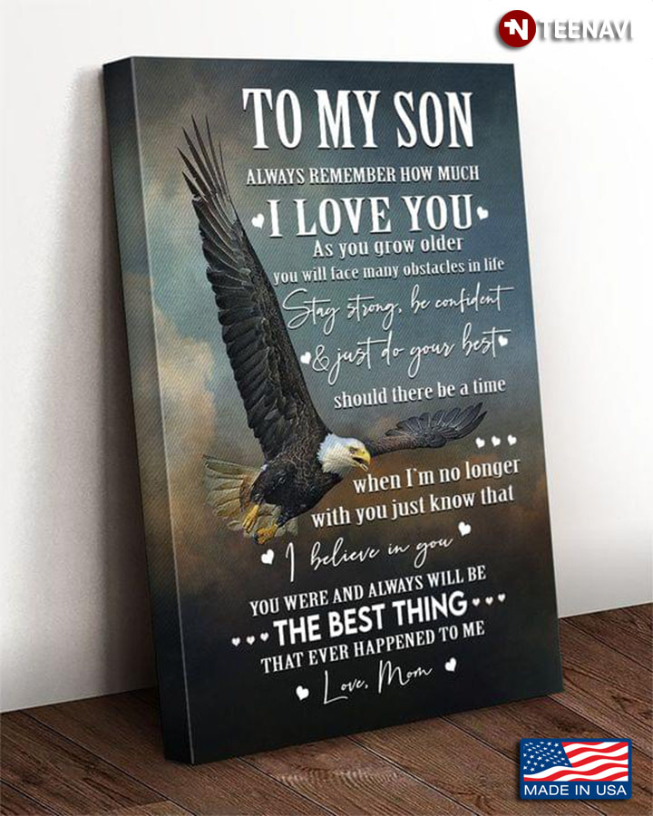 Vintage Eagle Mom & Son To My Son Always Remember How Much I Love You