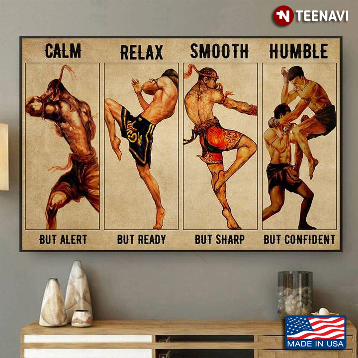 Vintage Muay Thai Fighters Calm But Alert Relax But Ready Smooth But Sharp Humble But Confident